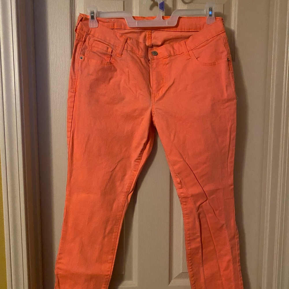 Old navy coral skinny jeans